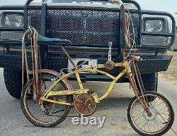 Vintage 1970 Schwinn Stingray Lemon Peeler springer bicycle NO RESERVE