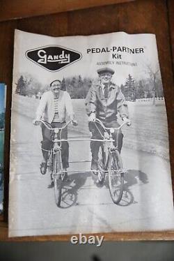 Vintage 1970's Gandy Pedal Partner Kit Bicycle accessory Schwinn Raleigh etc NOS