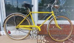 Vintage 1970's Schwinn Speedster 3-Speed Yellow All Original