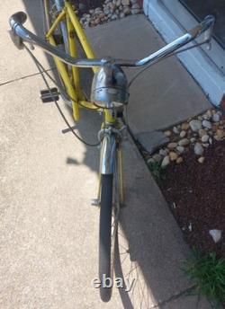 Vintage 1970's Schwinn Speedster 3-Speed Yellow All Original