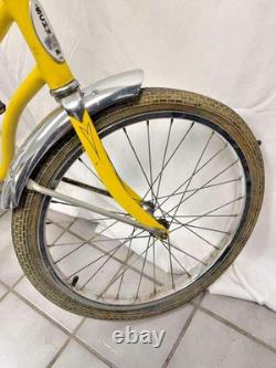 Vintage 1970's Schwinn Yellow Sting-Ray Lil' Chik Bike Bicycle with Banana Seat