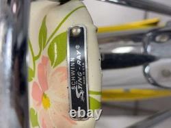 Vintage 1970's Schwinn Yellow Sting-Ray Lil' Chik Bike Bicycle with Banana Seat