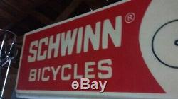 Vintage 1970s OG Schwinn Dealership Sign 97x30 Old School BMX Shop Seattle