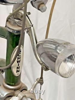 Vintage 1970s SCHWINN STINGRAY FAIR-LADY Green Bike Bicycle with Banana Seat