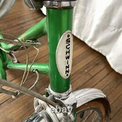 Vintage 1970s Schwinn Collegiate Green 5 Speed Women's Bicycle with Rack Headlight