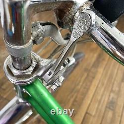 Vintage 1970s Schwinn Collegiate Green 5 Speed Women's Bicycle with Rack Headlight