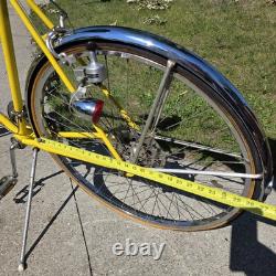 Vintage 1970s Schwinn Varsity 10 Speed Road Bike Opaque Lemon 27x1 1/4 S-6 Rims