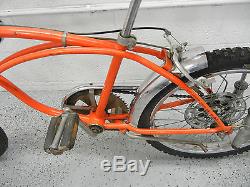 Vintage 1971 Chicago Schwinn Sting-Ray Orange Krate 5-Speed Bike Cruiser Bicycle