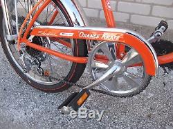 Vintage 1971 Schwinn Orange Krate Stingray 5 Speed Stik Shift Atom Show Bike