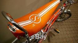 Vintage 1971 Schwinn Sting-Ray Orange Krate Muscle Bike Bicycle FULLY RESTORED