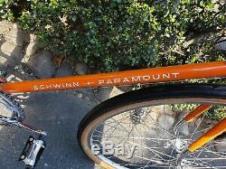 Vintage 1972 Schwinn Paramount Road Bike, All Original, Excellent Condition. 22