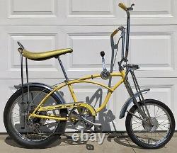 Vintage 1972 Schwinn Stingray Lemon Peeler Krate Bike Rear Disc Brake Model