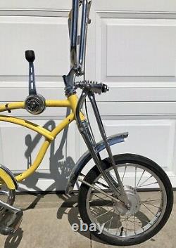 Vintage 1972 Schwinn Stingray Lemon Peeler Krate Bike Rear Disc Brake Model