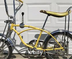 Vintage 1972 Schwinn Stingray Lemon Peeler Krate Bike Rear Disc Brake Model