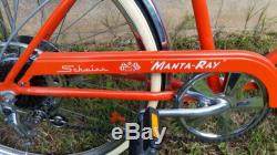 Vintage 1972 Schwinn Stingray Manta Ray disc brake Kool Orange 5 speed bicycle