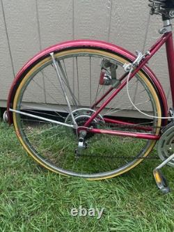Vintage 1972 Schwinn Suburban Woman's Bicycle 27 10 Speed Red