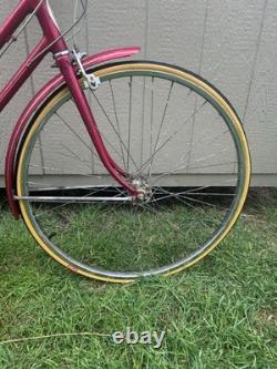 Vintage 1972 Schwinn Suburban Woman's Bicycle 27 10 Speed Red