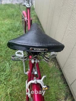 Vintage 1972 Schwinn Suburban Woman's Bicycle 27 10 Speed Red