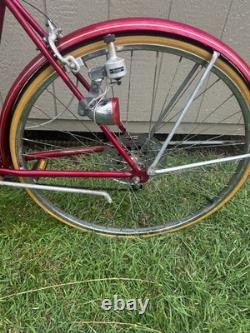 Vintage 1972 Schwinn Suburban Woman's Bicycle 27 10 Speed Red