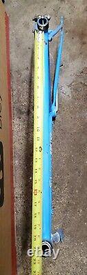 Vintage 1974 Opaque Blue Tall Frame Curved Seat Tube Sprint Frame Fork Ten Speed