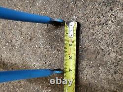 Vintage 1974 Opaque Blue Tall Frame Curved Seat Tube Sprint Frame Fork Ten Speed