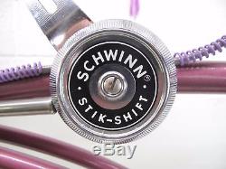 Vintage 1974 Schwinn Grape Krate 5 Speed Stik-Shift Stingray Atom Drum Restore