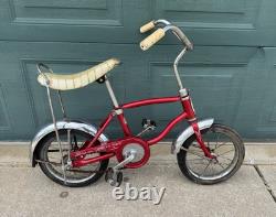 Vintage 1974 Schwinn Stingray LIL Tiger Bicycle Red Original Condition