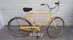 Vintage 1974 Yellow Tall Frame Schwinn 3 Speed Speedster