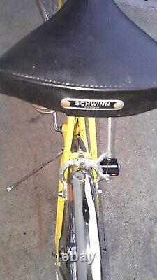 Vintage 1974 Yellow Tall Frame Schwinn 3 Speed Speedster