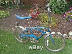 Vintage 1977 Schwinn Sting Ray 5spd Boys Muscle Complete Found In Old House Good