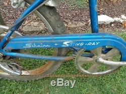 Vintage 1977 Schwinn Sting Ray 5spd Boys Muscle Complete Found In Old House Good