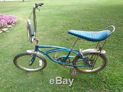 Vintage 1977 Schwinn Sting Ray 5spd Boys Muscle Complete Found In Old House Good