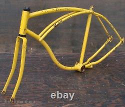 Vintage 1978 Schwinn Heavy Duty Bike FRAME FORK 26FatTire Wheel Cruiser Bicycle