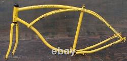 Vintage 1978 Schwinn Heavy Duty Bike FRAME FORK 26FatTire Wheel Cruiser Bicycle