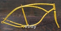 Vintage 1978 Schwinn Heavy Duty Bike FRAME FORK 26FatTire Wheel Cruiser Bicycle