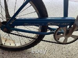 Vintage 1978 Schwinn Stingray Bicycle Blue All Original Parts