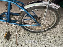 Vintage 1978 Schwinn Stingray Bicycle Blue All Original Parts