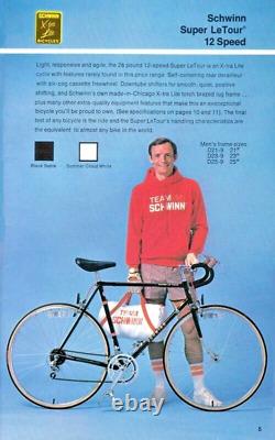 Vintage 1979 Schwinn Super Le Tour II Sable Black Road Bike Bicycle 12 Speed 2
