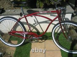 Vintage 1980 Schwinn beach cruiser bike with springer fork a genuine classic