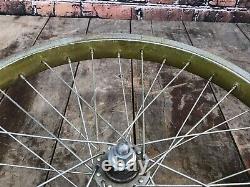 Vintage 1980's BMX Schwinn Thrasher 36 Spoke Rims Yellow / Gold CMC 20 x 2.125