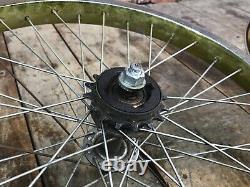 Vintage 1980's BMX Schwinn Thrasher 36 Spoke Rims Yellow / Gold CMC 20 x 2.125