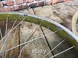 Vintage 1980's BMX Schwinn Thrasher 36 Spoke Rims Yellow / Gold CMC 20 x 2.125