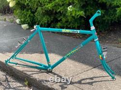 Vintage 1980s Schwinn Impact Mountain Bike Frame Teal Paint CrMo Steel 18