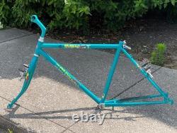 Vintage 1980s Schwinn Impact Mountain Bike Frame Teal Paint CrMo Steel 18