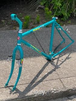 Vintage 1980s Schwinn Impact Mountain Bike Frame Teal Paint CrMo Steel 18