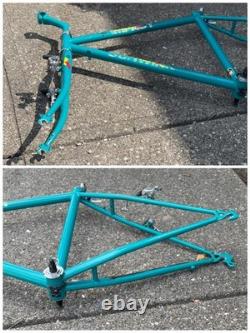 Vintage 1980s Schwinn Impact Mountain Bike Frame Teal Paint CrMo Steel 18