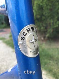 Vintage 1981 58cm Schwinn Le Tour Road Bicycle Frame & Fork Headset 1020 Steel