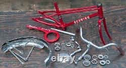 Vintage 1981 Schwinn Pixie Stingray Bike FRAME FORK Crank+Parts Lowrider Bicycle