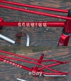 Vintage 1981 Schwinn Pixie Stingray Bike FRAME FORK Crank+Parts Lowrider Bicycle