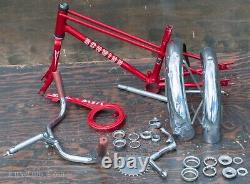 Vintage 1981 Schwinn Pixie Stingray Bike FRAME FORK Crank+Parts Lowrider Bicycle